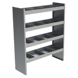 Étagère pour cube ou remorque de 58" haut à 4 tablettes