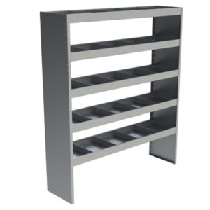 Étagère poour cube ou remorque de 70" haut à 5 tablettes