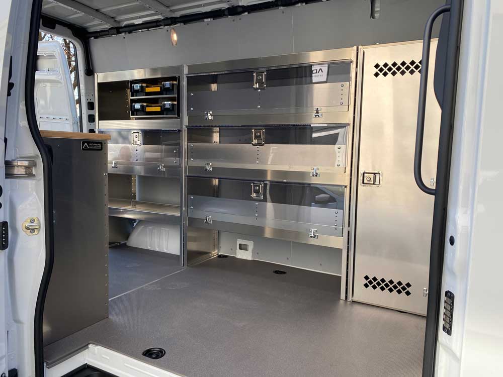 Porte en Lexan d'étagère de fourgon Mercedes Sprinter